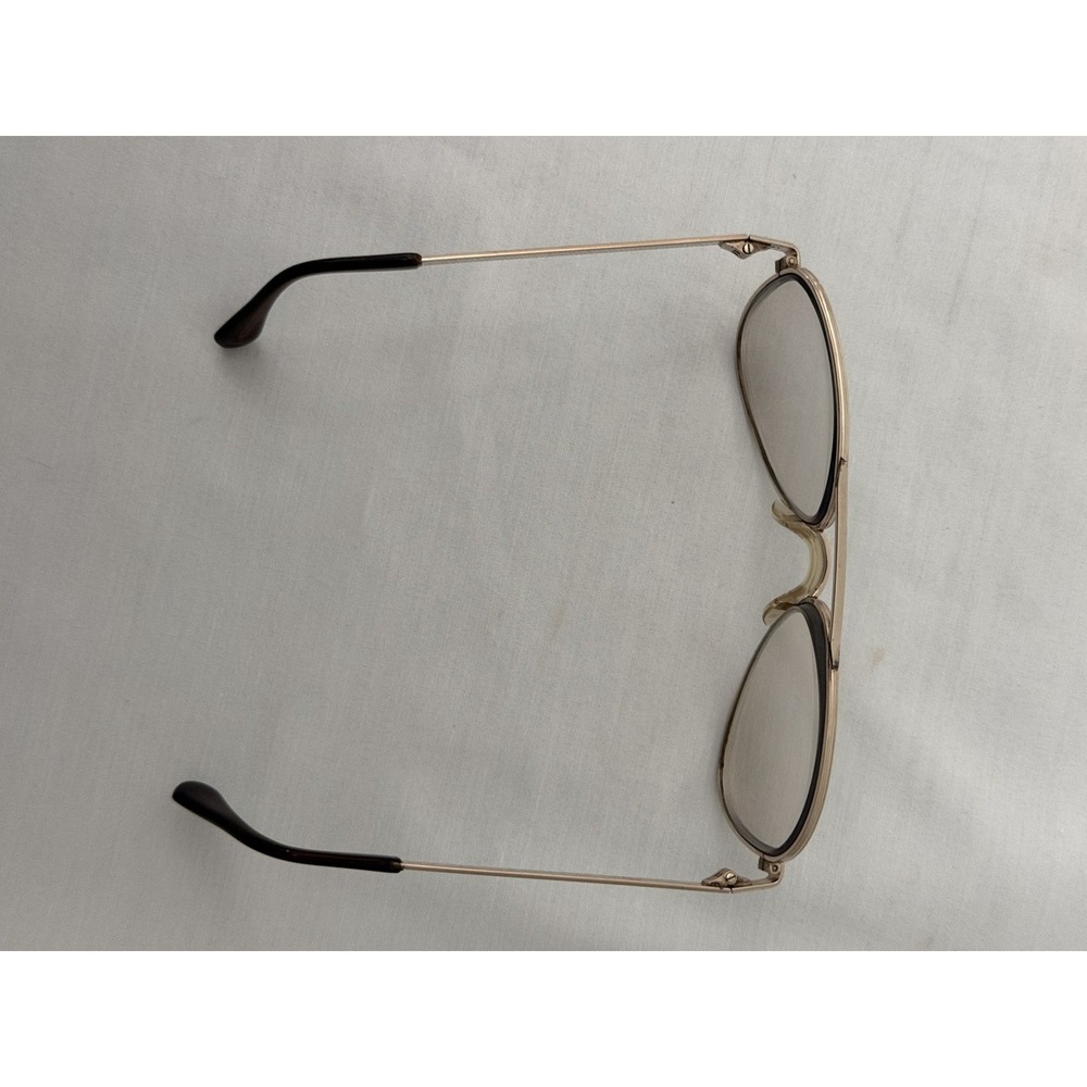 Vtg eyeglasses frames Universal 1/30 10k rgp 5 3/4 Gold Aviator - Picture 12 of 13
